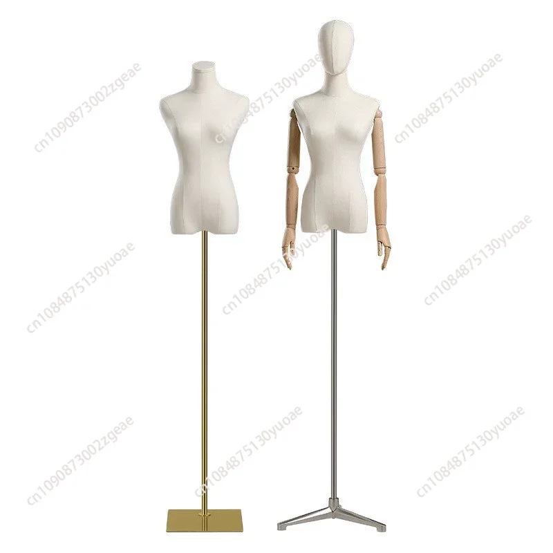 

Female Half-length Mannequin Props Women's Clothing Store Thickened Mannequin Wedding Dress Shop Mannequins Display Stands A