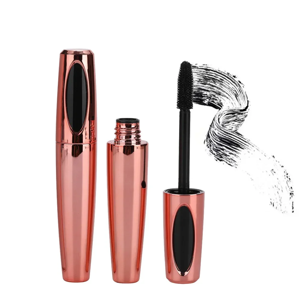 4D Private Label Mascara Custom Bulk Thick Curling Length Slender Non-Smudge Waterproof Long-lasting Silicone Brush Head Makeup