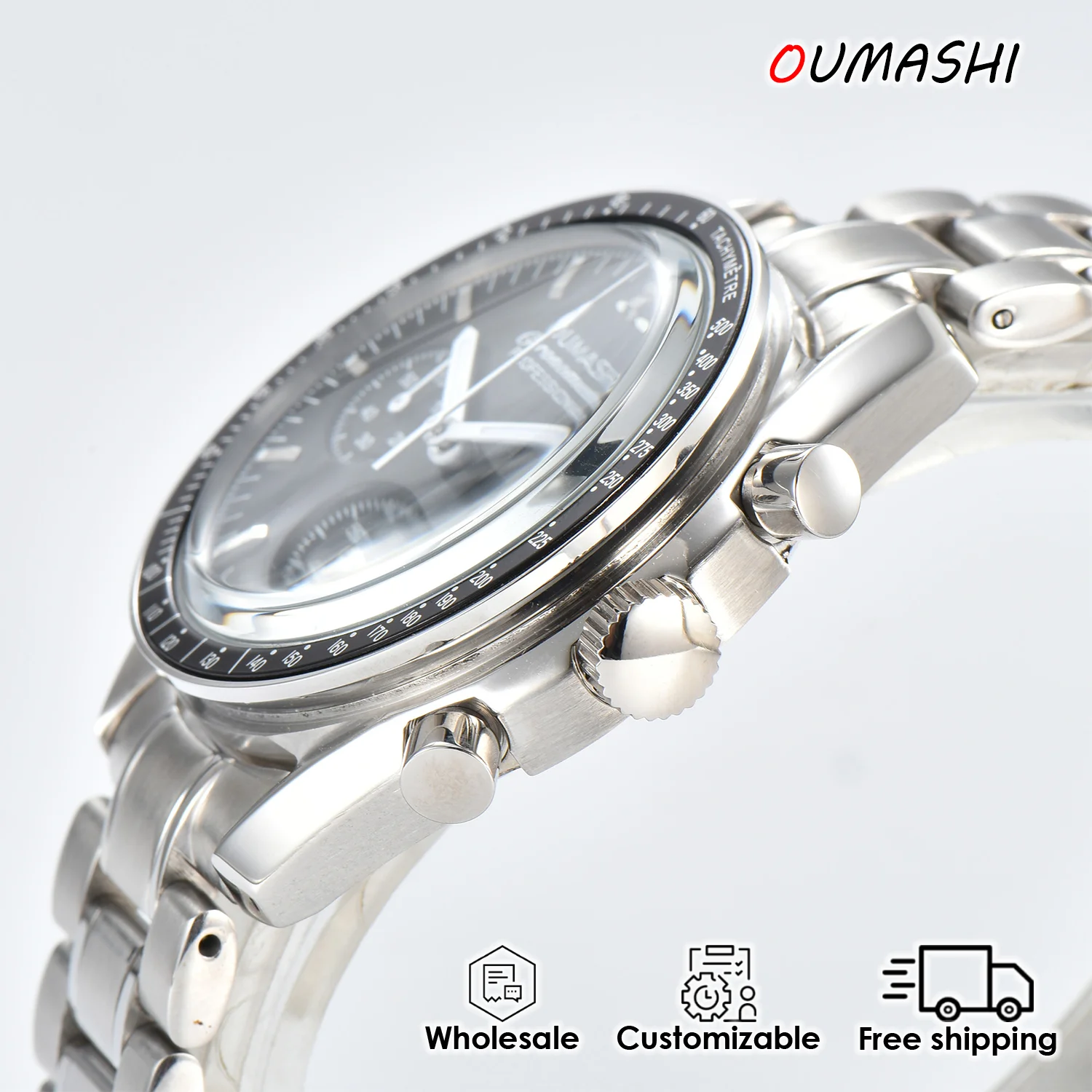 VK64 Watch For Men 40mm Luxury Chronograph Luminous Date display Waterproof Stainless Customizable Classic Men's Quartz Watch