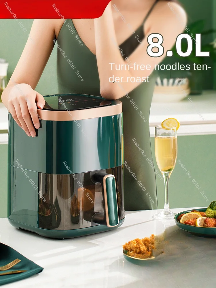 Household air electric fryer electromechanical oven integrated multi-function automatic intelligent oil-free