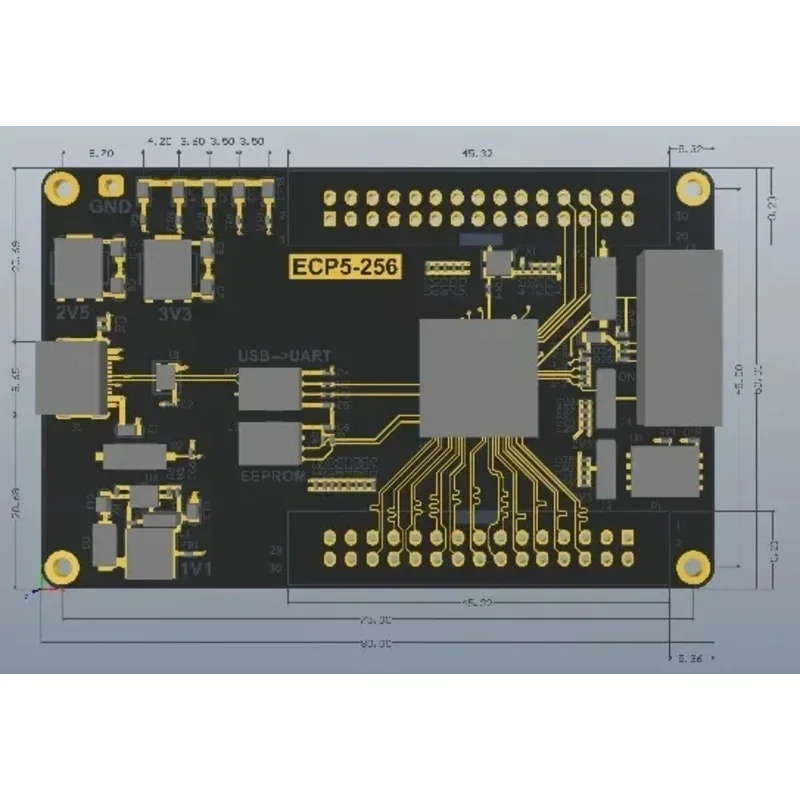 LFE5U-25F-6BG256C Lattice development board ecp5 development board