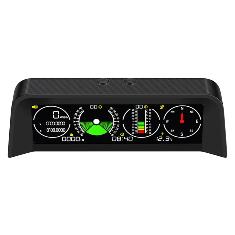 X90 Car Electronic Digital GPS Speedometer Head-Up Display Tilt Meter Altimeter Compass Car Level Incline Balancer