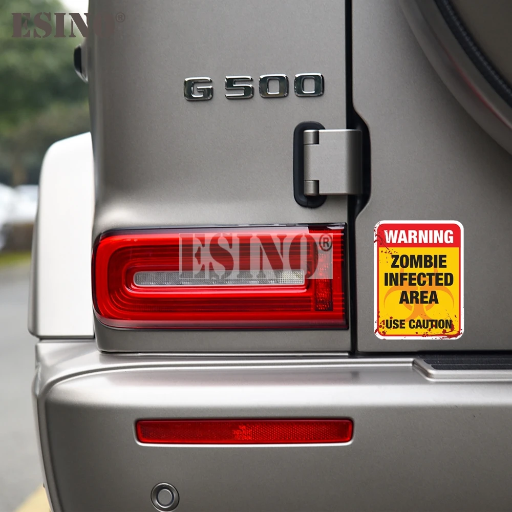 مضحك تحذير غيبوبة المنطقة المصابرة استخدام الحذر PVC صائق مقاوم للماء جسم السيارة ملصق نمط الفينيل #4