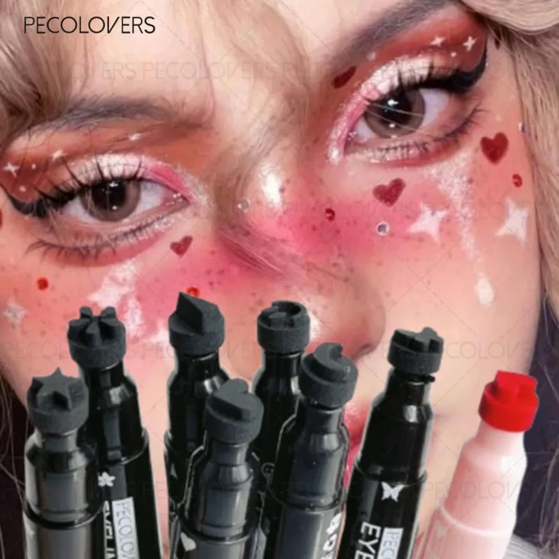 シールアイライナー、リキッドアイライナー、様々なシール形状、初心者にも優しい、速乾性の極薄アイライナー、アイコスメ