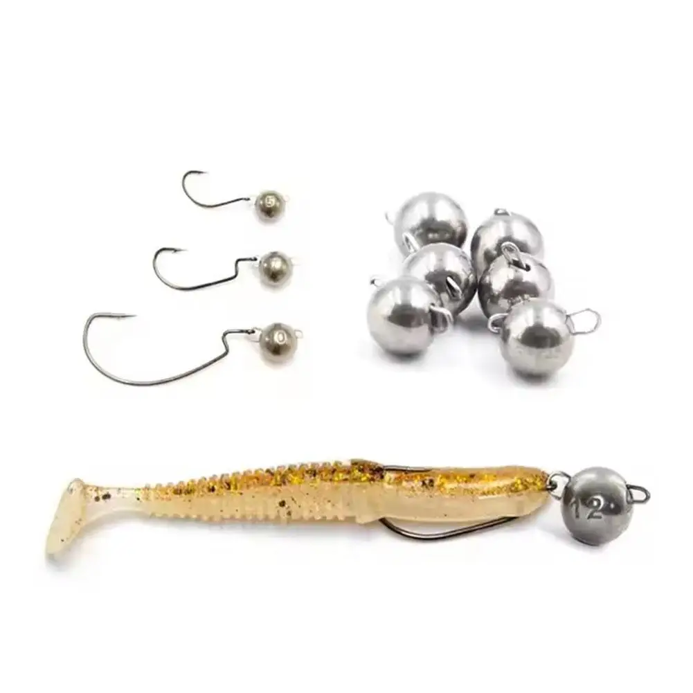 3 جرام-14 جرام 10 قطعة الصيد Cheburashka غرق الصيد اكسسوارات العالمي رأس دوار المرجح الرصاص الصيد مجموعة أدوات الصيد 2025 #3