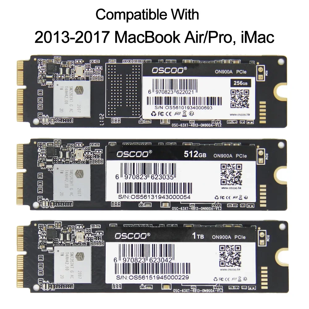 

256GB 512GB 1TB SSD for Macbook Air A1465 A1466 EMC2631 2632 2925 MacBook Pro A1398 A1502 IMac A1418 A1419 Upgrade SSD Capacity