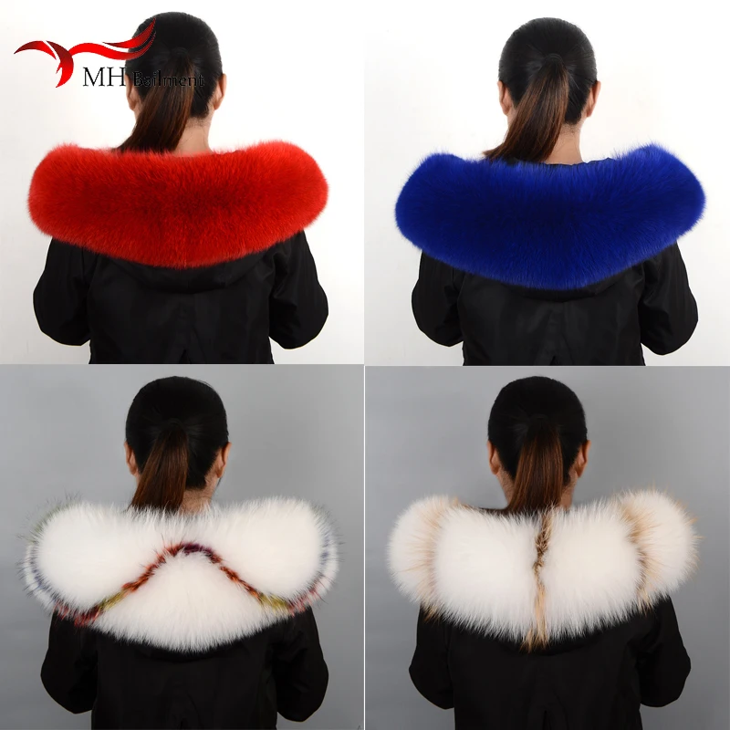 Winter Ladies Fur Fox Sweater Collar Female Fur Furry Stitching Shawl Coat Collar Female Fashion Warmth Hot Selling Around