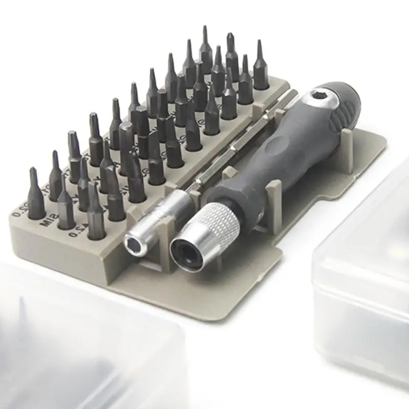 R53C Precisions Phone Repair Toolkit with Bits Featuring Anti Slip Handle And Portable Organizers For Technicians