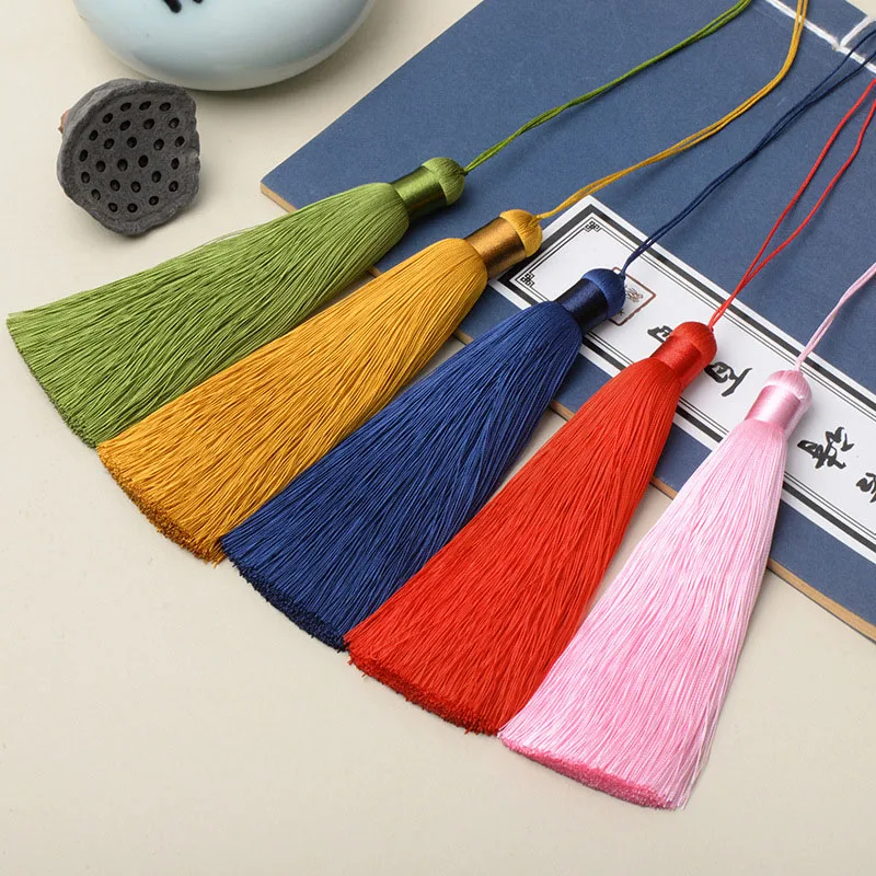 2/5Pcs 12cm High Quality Handmade Tassels Soft Vertical Hanging Tassel Cords for Curtains Garments Gift Pendants DIY Accessories