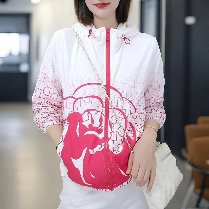 Sunscreen Women's Long Sleeves 2026 New Korean Coat Thin Joker Sun-Protective Clothing Short Cardigan Breathable Female Blouse