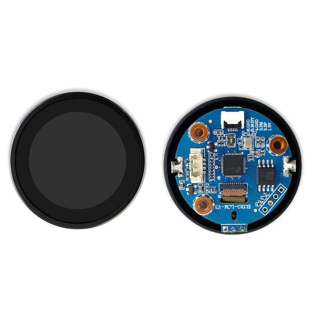 

1,28-дюймовый модуль TFT ЖК-дисплея GC9A01 Драйвер 240*240 UART Ручка экрана Переключатель Центральное управление Полный обзор IPS Последовательный 4PIN DC5V