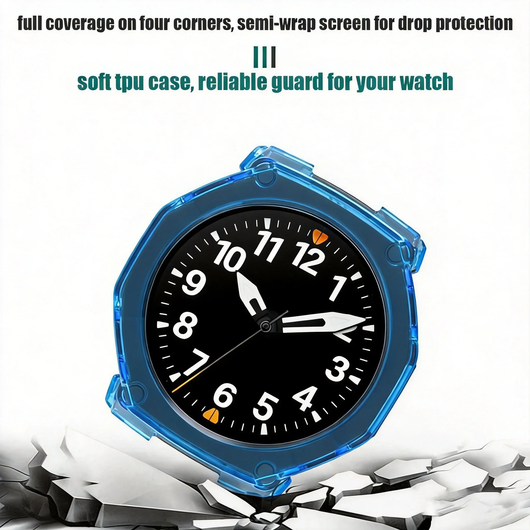 TPU Protective Case for Huami Watch Amazfit T-Rex Ultra 2 Transparent Cover Bumper Shell for T-Rex Ultra 2 Soft Protector