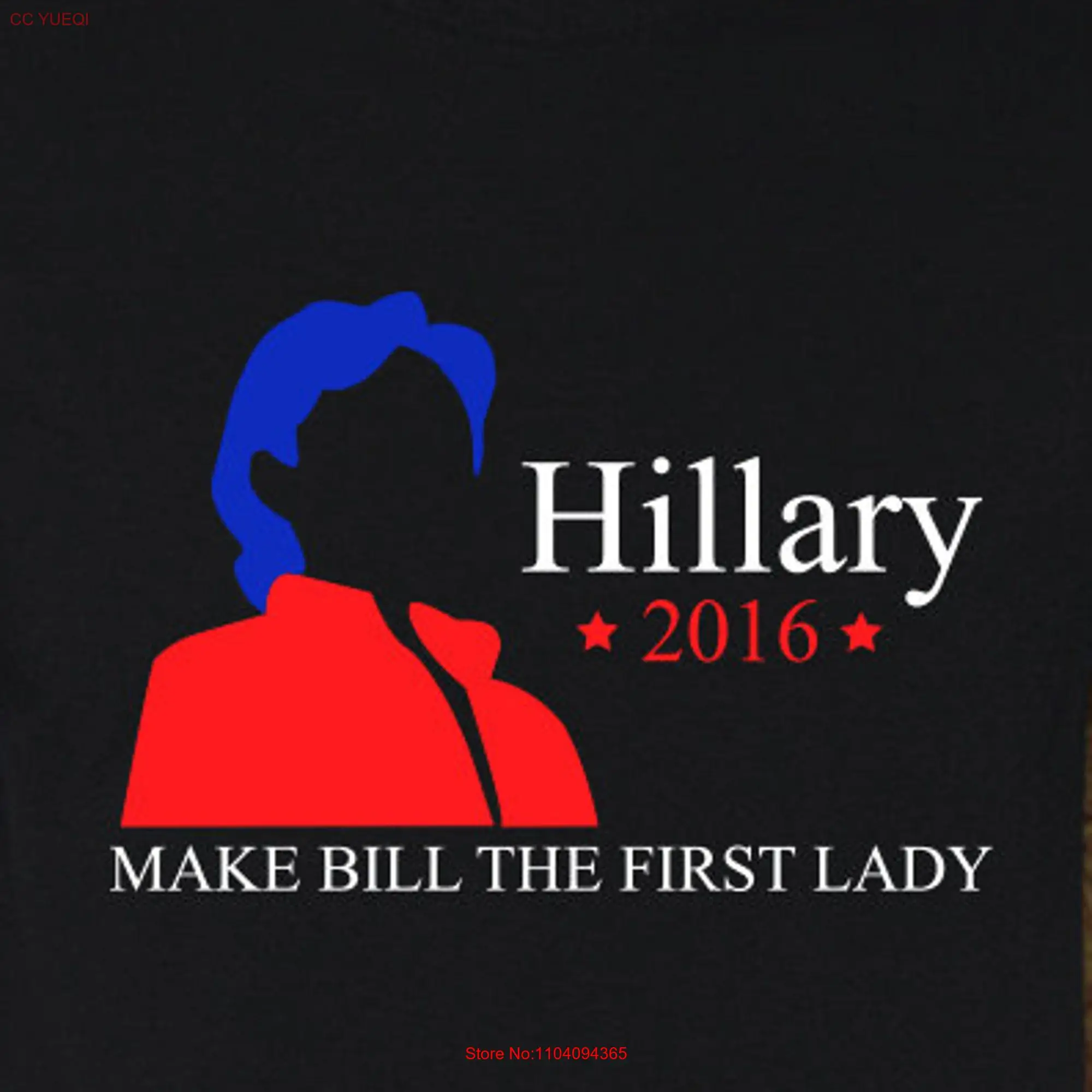 Hillary Clinton T Shirt 2016 for America Democratic Nomination long or short sleeves