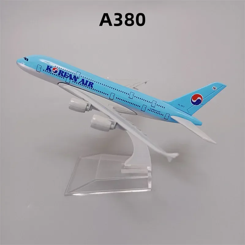 16cm Alloy Metal Korean Air Airbus A380 Airways / Boeing B747 Airlines Airplane Model Diecast Plane Model Aircraft Aeroplane