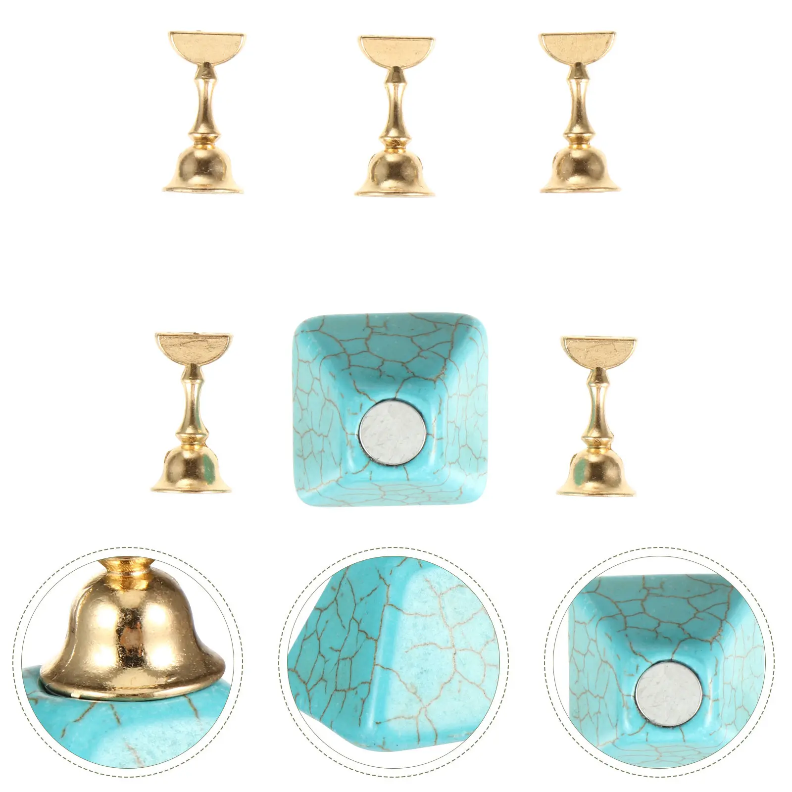 1Set Nail Art Practice Base Stable Comfortable Holder Manicure Display Stand for Nail Salon Practice Rack Tool