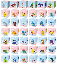 LNO 083-252 Pok é mon Children's Puzzle Assembly Building Blocks Toy Pikachu Lightning Bird Gaioka Rift Seat Snorlax