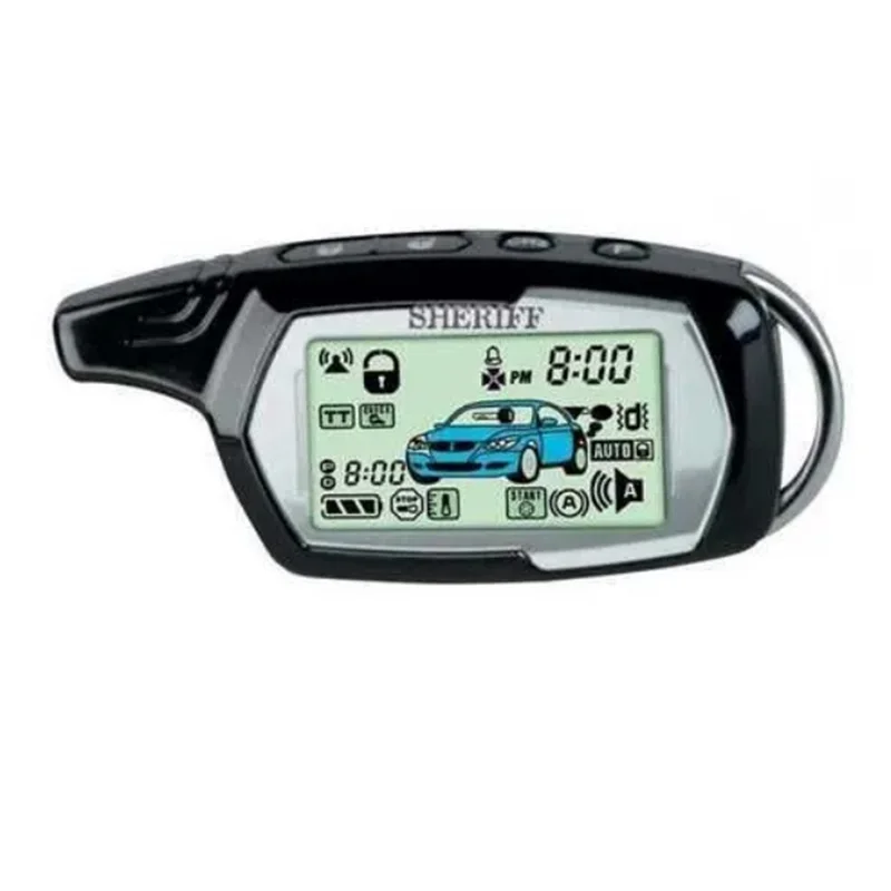 Двусторонний ЖК-брелок с дистанционным управлением ZX 1090 для Sheriff ZX-1090 Sheriff ZX1090, 2-сторонняя автомобильная сигнализация, ЖК-ключ с дистанционным управлением