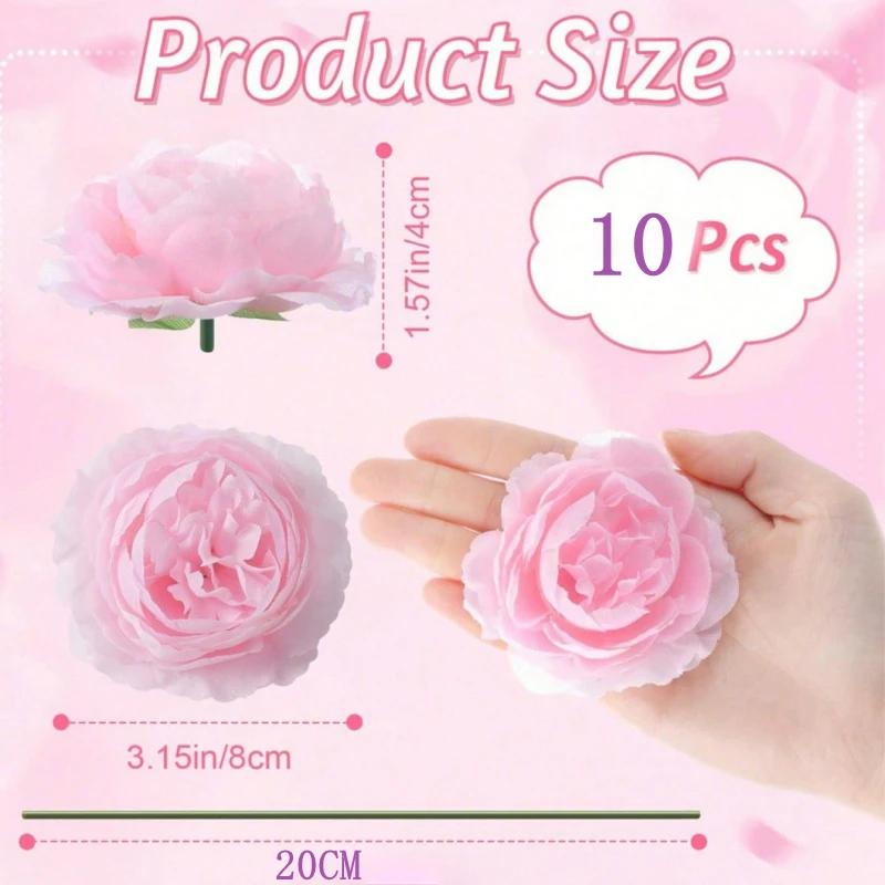 5/10 قطعة باقة الزهور الاصطناعية الورد الحرير ورد صناعي للمنزل ديكور حديقة الزفاف العروس الديكور في الهواء الطلق زهرية حلية