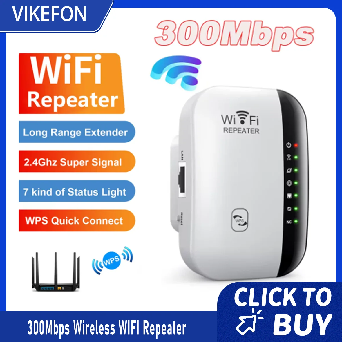 

300 Мбит/с беспроводной повторитель Wi-Fi 2,4G маршрутизатор Wi-Fi расширитель диапазона Wi-Fi усилитель сигнала 802.11N адаптер сетевой карты для ПК