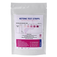 100 Pieces URS-1K Test Strips Ketone Reagent Testing Urine Anti-vc Urinalysis Home Ketosis Tests Analysis