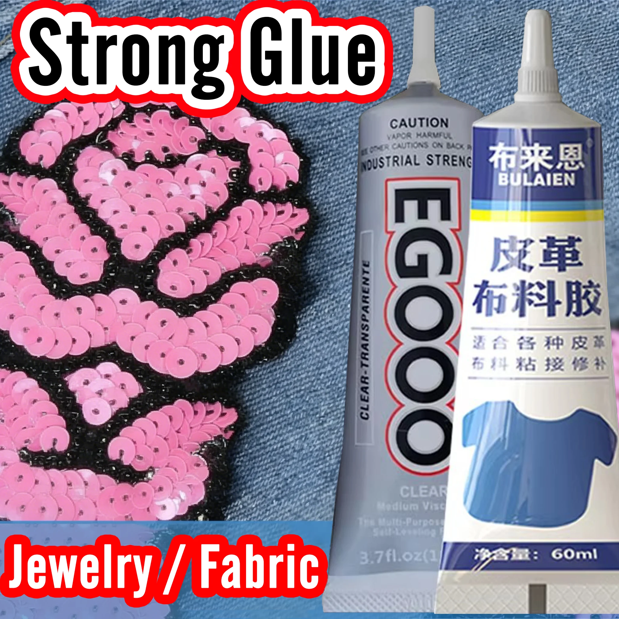 75/155g Universeller Stoff-Weichkleber für Kleidungsreparatur, Strass, Leder & DIY-Bastelarbeiten