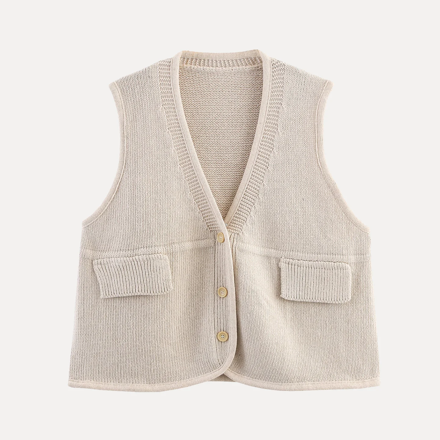 Lâche tricoté v-ne pull gilet femmes Cardigan Svel haut décontracté confortable respirant ort Sle automne nouveauté