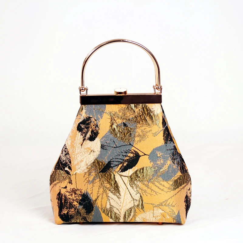 

Vintage Classic Top Handle Bag Shell Lock Flowers Bags Women Shoulder Crossbody Bag Chain Women's Handbags Purses