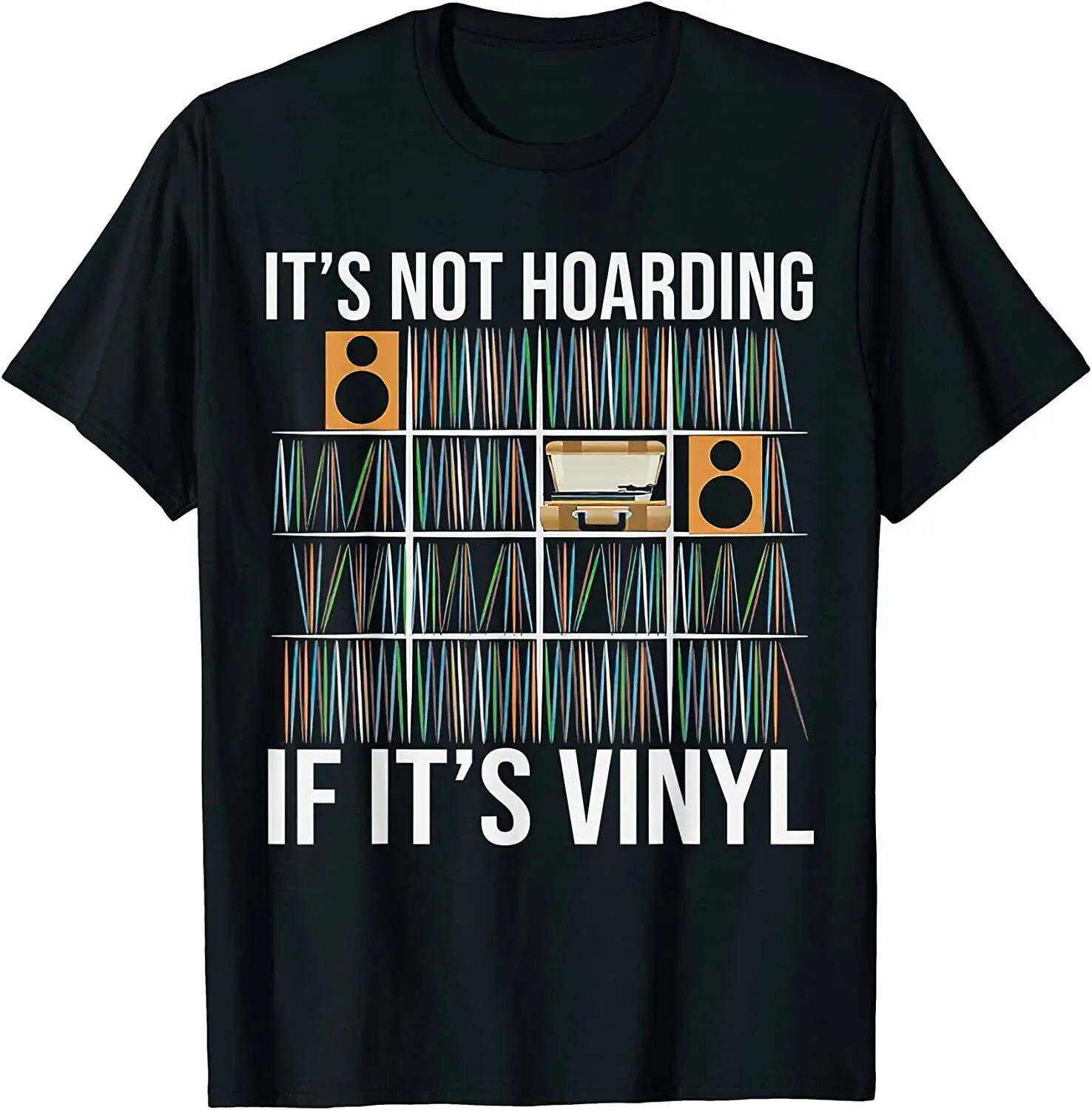 NEW It\'s Not Hoarding If It\'s Vinyl Funny Vinyl Records Lover T-Shirt S-5XL long sleeves