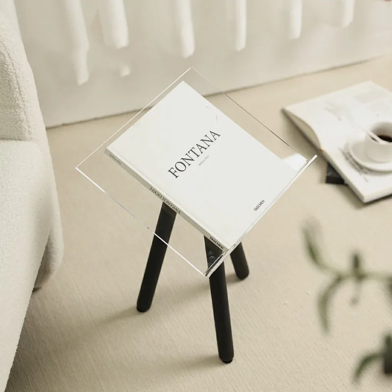 

Modern Metal Acrylic Magazine Simulation Book Decorative Book Flip Book Shelf Decor Book Three Legged Display Shelf Ornament
