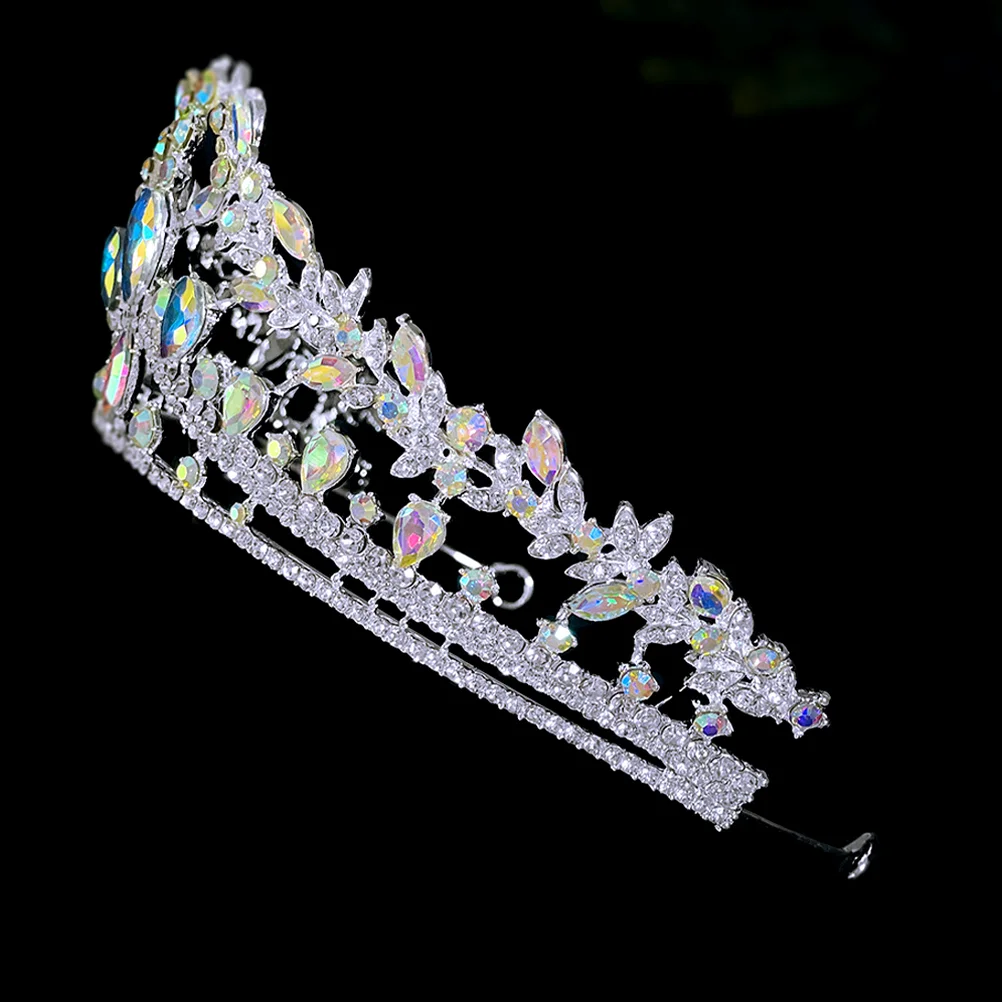 

Crown Hair Accessory Bride Crowns for Wedding Headpiece Pageant Women Rhinestone Birthday Accessories Miss Brides