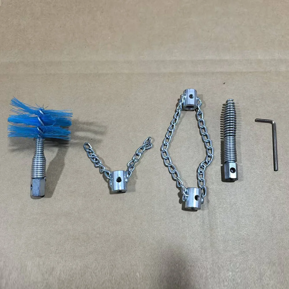 1 Set Drain Cleaner Brush Drain Cleaner Accessories 30mm Drain Auger Drill Bit Head Punch Tool For Large Pipe Cleaning Machine