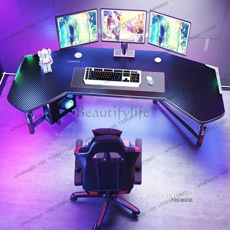 White Computer Desk Office Fur - مراجعة Esports Gaming Furniture وسعره