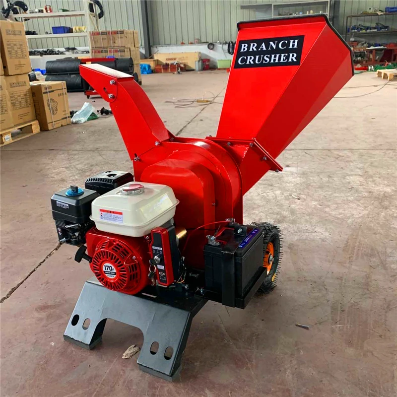 

202515hp Wood Shredder Garden Coconut Palm Leaves Crusher Tree Wood Branch Chipper