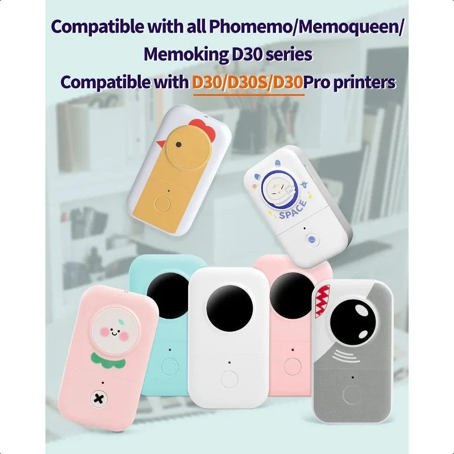 D30ポータブルサーマルラベルメーカー用粘着ラベル 1 2 X2 1 4 14mm X 60mm 110ラベルロール D30サーマル印刷ラベル用紙 3