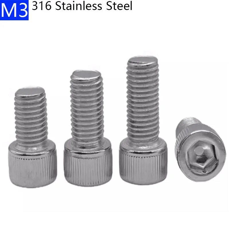 M3 X 0.5 316 Stainl…