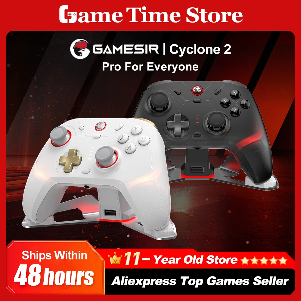 Gamesir Cyclone 2 contr�leur Nintendo Switch 2 PC manette sans fil manette Pro contr�leur Bundle �dition + 5 $ obtenir un bo�tier de contr�leur