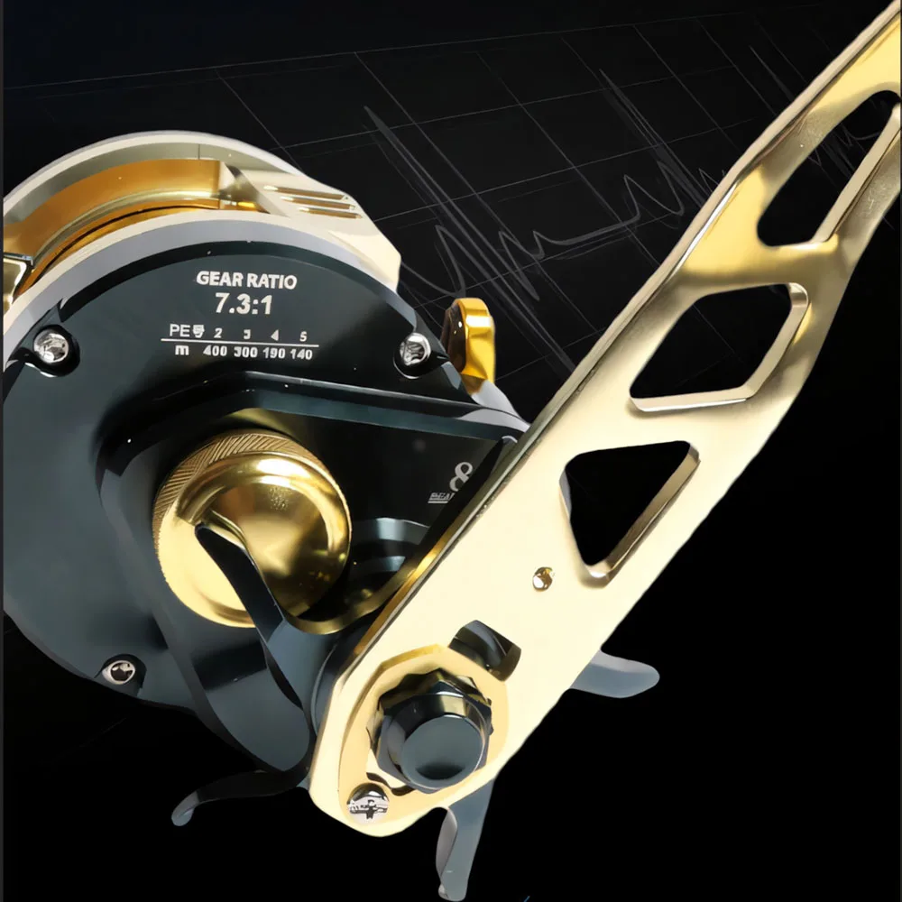 Carrete Slow Jigging RANMI PILOT DV300 para trolling y barco agua salada - imagen 5