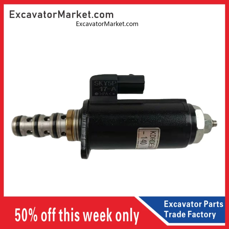 

Excavator Parts YN35V00048F2 KDRDE5K-31/30C50-140 Solenoid Valve Assembly SK200-10 SK350-10 SK500-10 For Kobelco