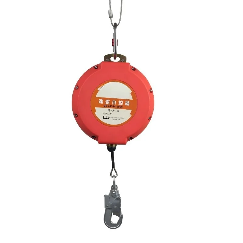 Fall arrester wire rope webbing type automatic controller for different speeds