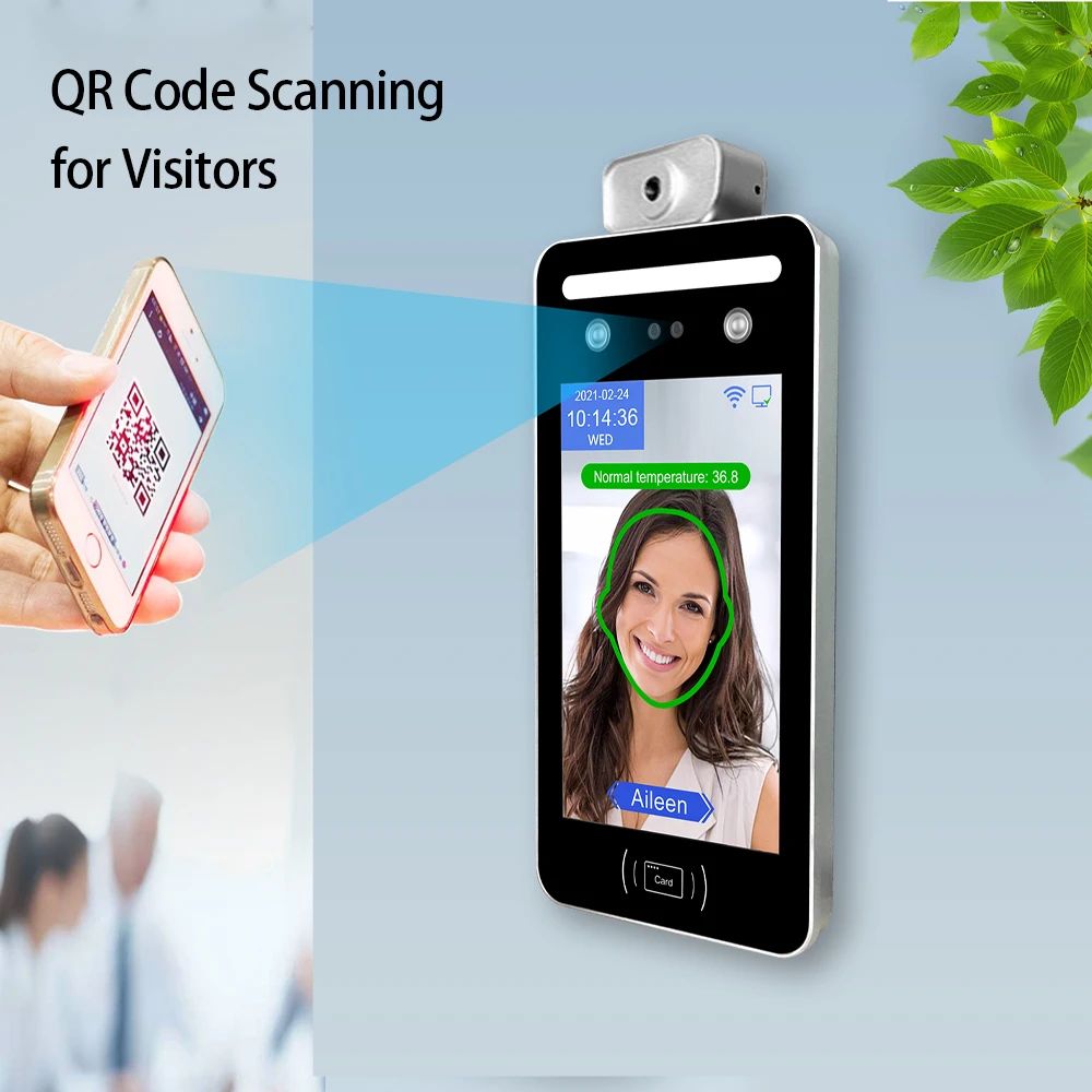 23 sprache Gesicht Anerkennung Temperatur Messung System Infrarot Körper Temperatur Erkennung Access Control Face Maske Erkennen