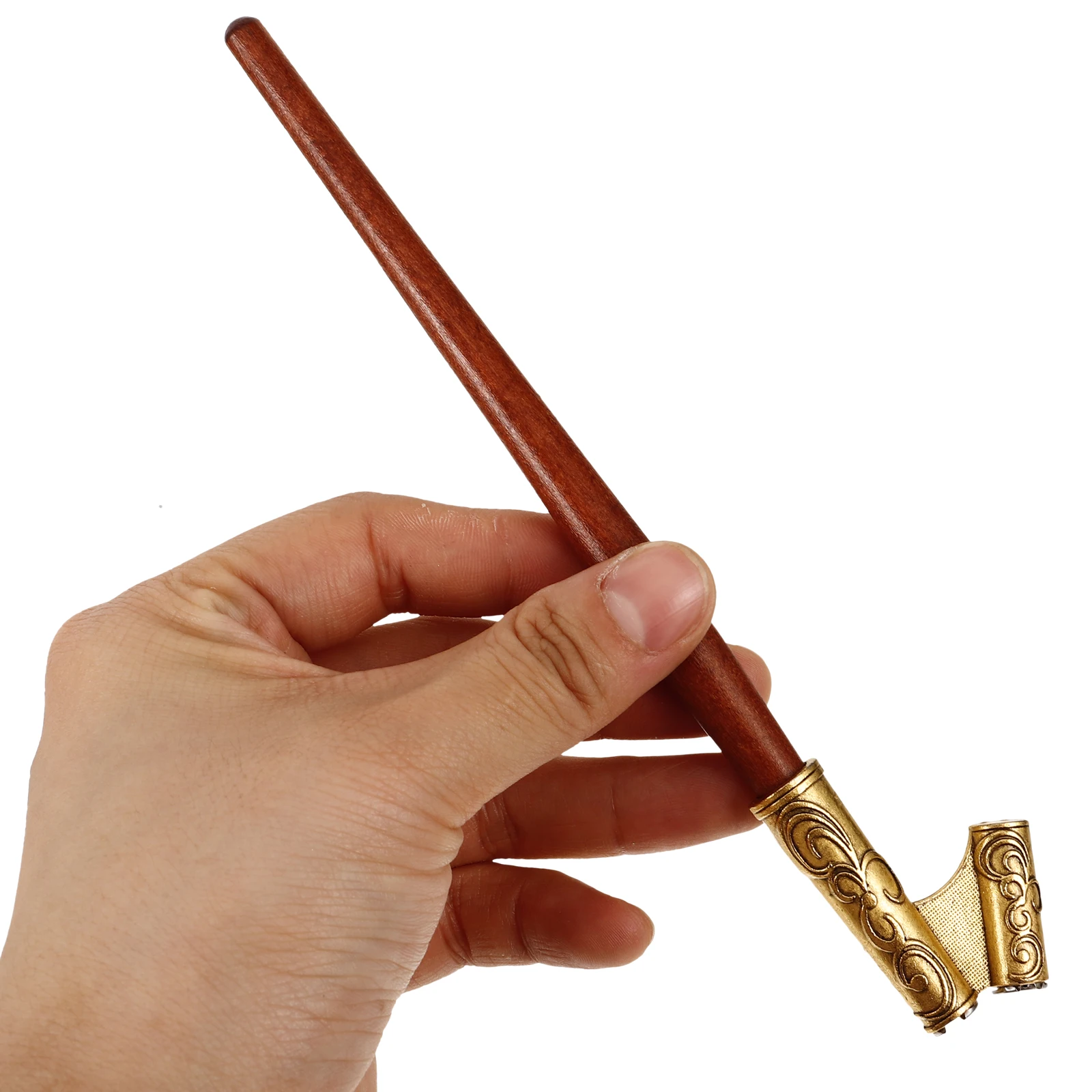

1 Set Wooden Dip With Nibs Vintage Calligraphy Lightweight Practice Pen Stainless Steel Tips Irregular Rod Design Multi-Function