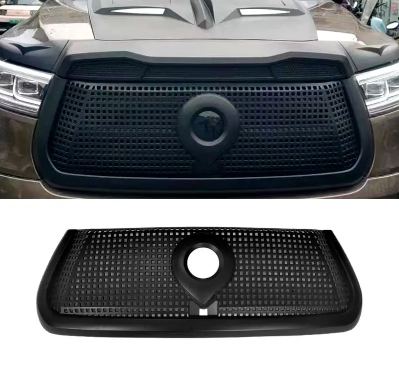 Car Accessories Mesh Decorative ABS black Front Grill For Great Wall Poer Pao