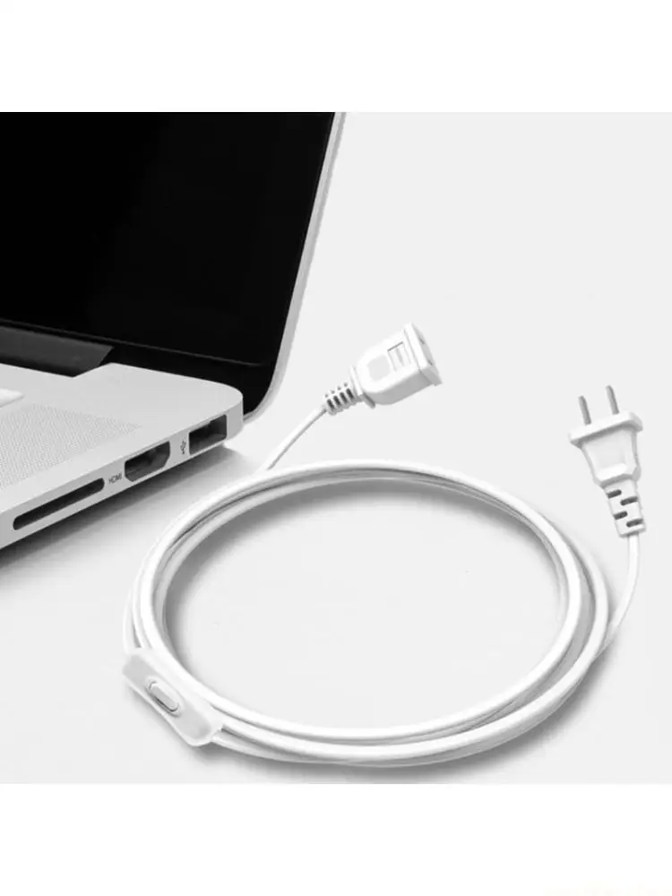 F62C Upgrades 3Meter Power Supply Cable with Switches Electronic Device Cable Multifunction Use for Fans Lighting & Charging