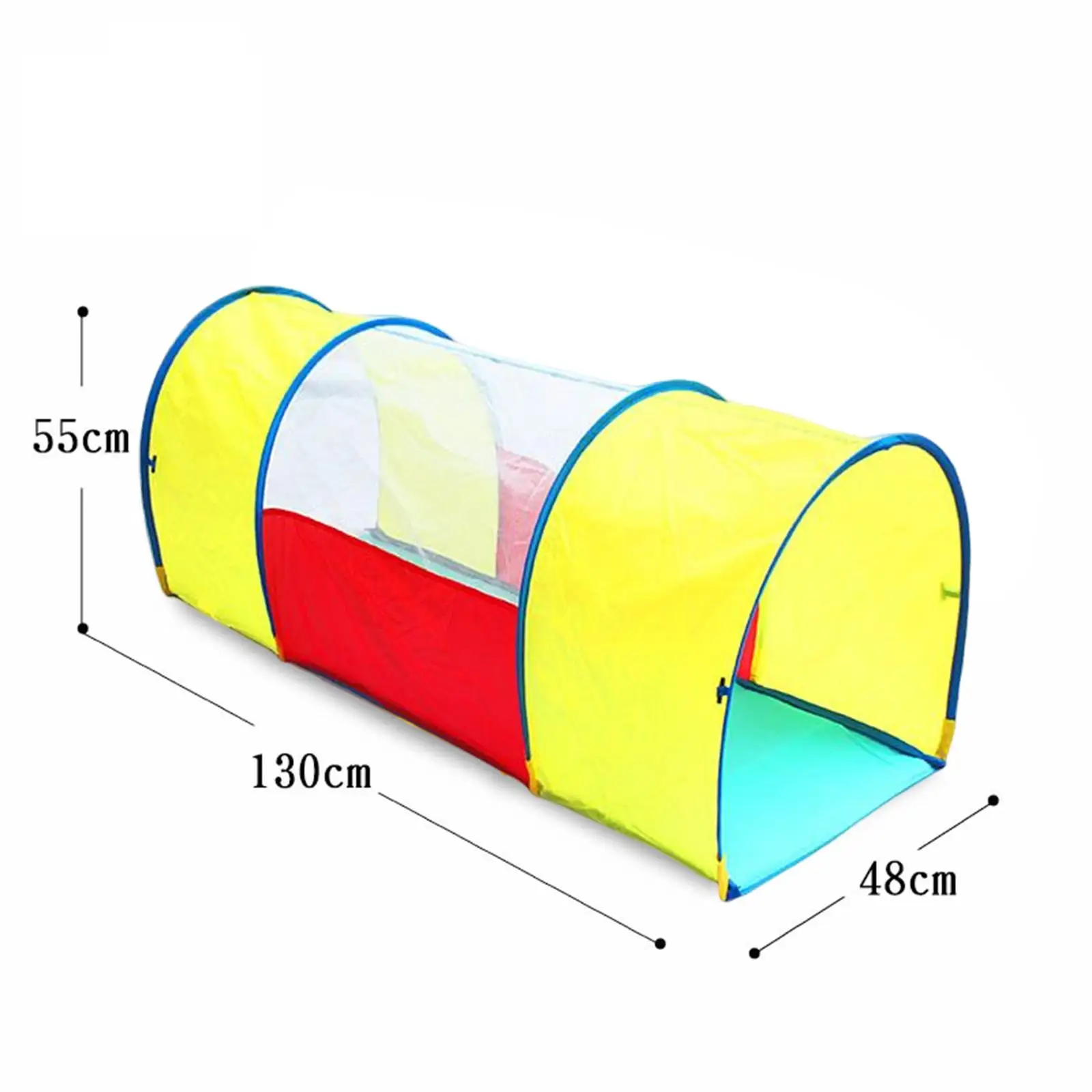 Barraca respirável do túnel para crianças, jogo interno e exterior, brinquedo colorido
