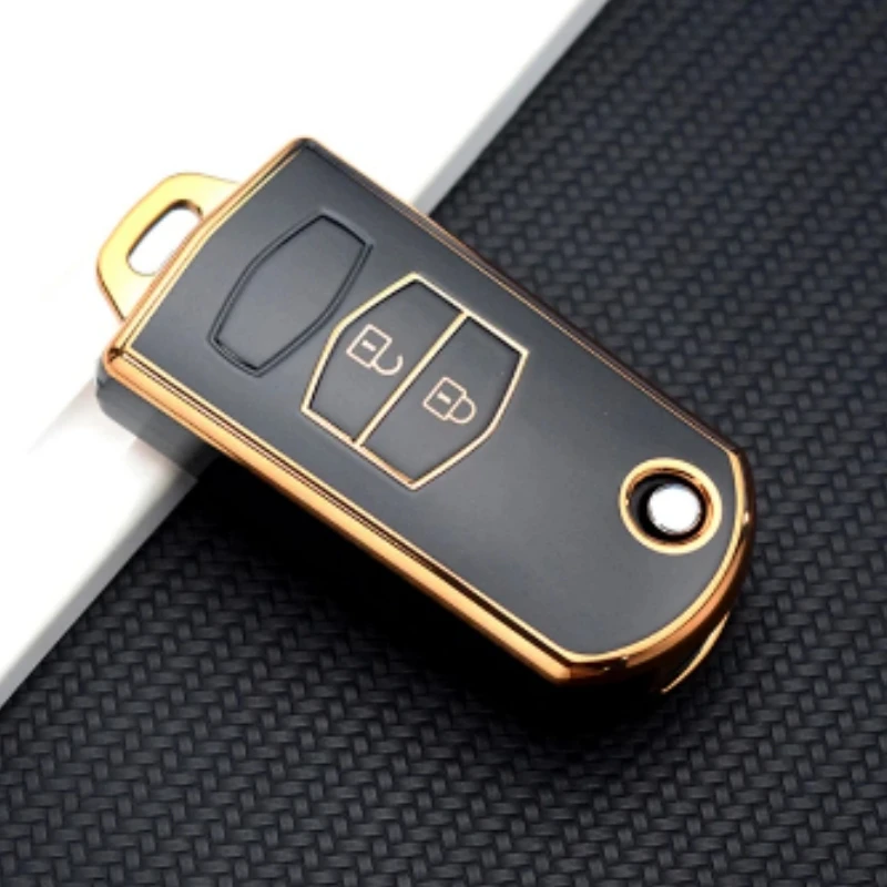 

2 3 Buttons TPU Key Holder For Mazda 2 3 5 6 CX7 CX9 RX8 MX5 MPV Demio Car Key Cover Case Remote Shell Fob Bag Protector