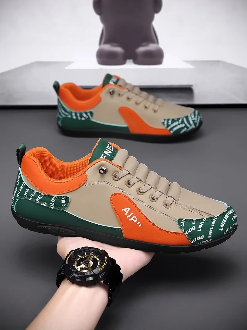

Men's Casual Slip-On Work Shoes Summer Soft Bottom Bean Bean Shoes Leisure Sports Agan Trendy Shoes for Office And Outdoor