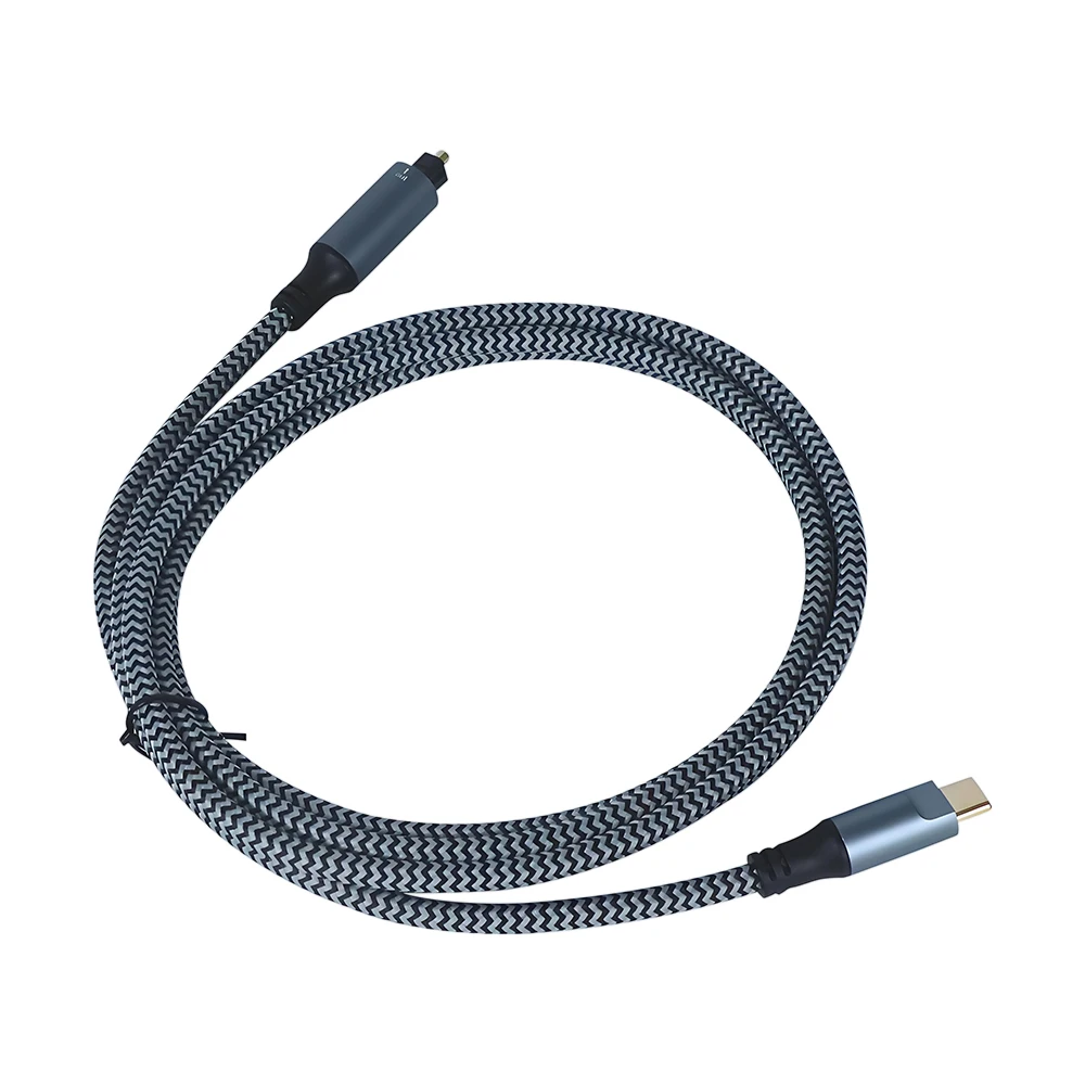 Kabel audio USB-C do Toslink, cyfrowy optyczny kabel audio USB-C męski na TOSLINK żeński, kabel audio USB do TOSLINK do telewizora/soundbara — zdjęcie produktu 4