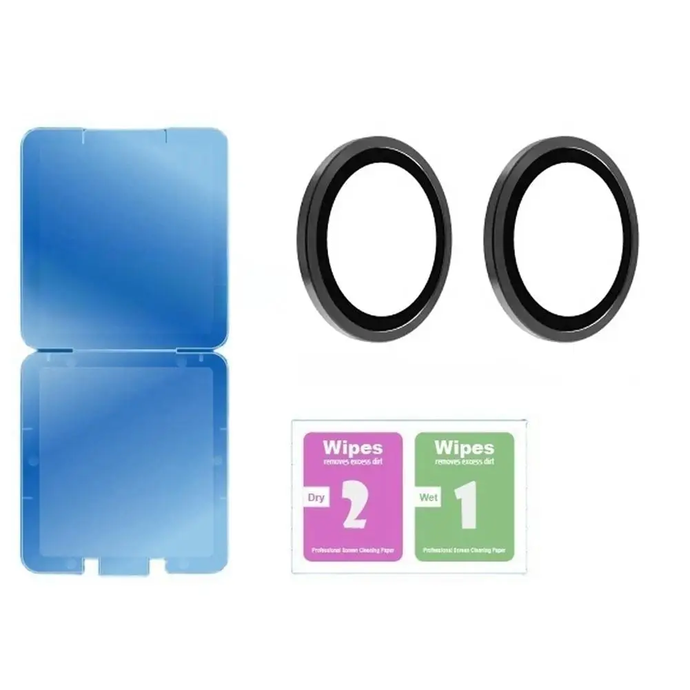 For ZTE Nubia Flip 2 Tempered Glass Screen Protector Film Full Coverage Inner/Outer Screen Film / Camera Lens Protector