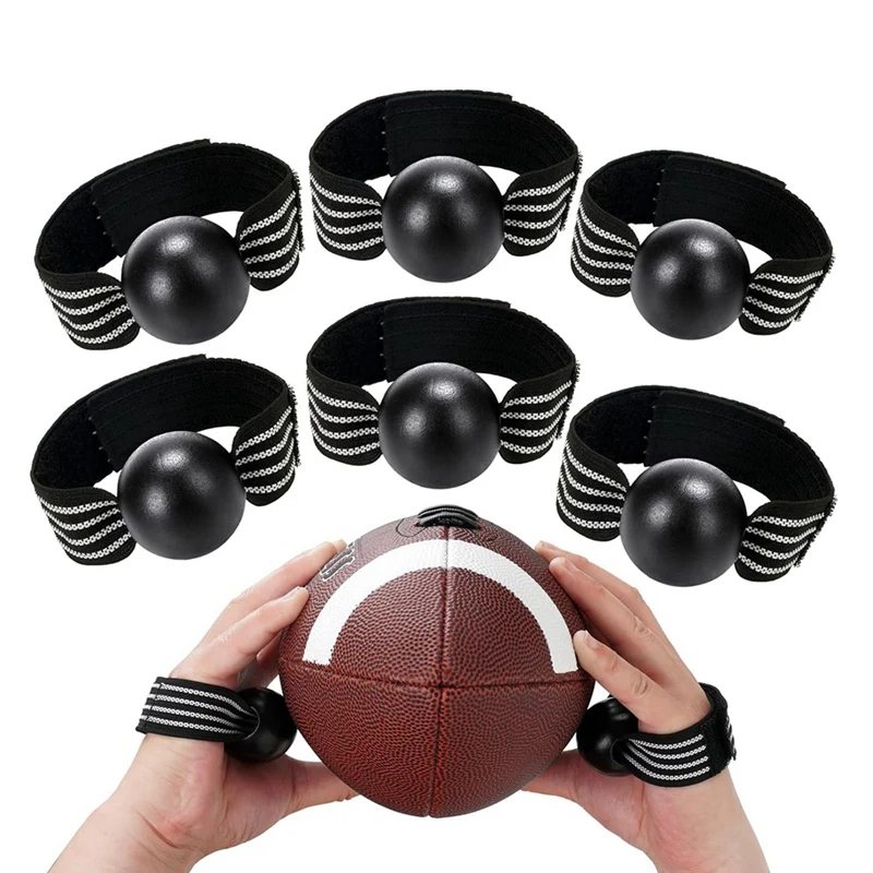 6PCS Football Catching Trainer Band, Rugby Football Catching Receiver Trainers, Volleyball Catching Training Hand Strap