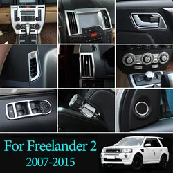 For Land Rover Freelander 2 07-2015 ABS Chrome Interior Center Control Instrument Panel Decoration Accessories Car modification